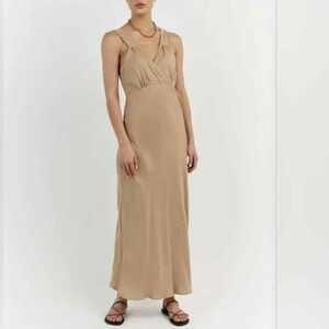 NWT Dissh Bobby Straw Bias Cut Dress Size 4US